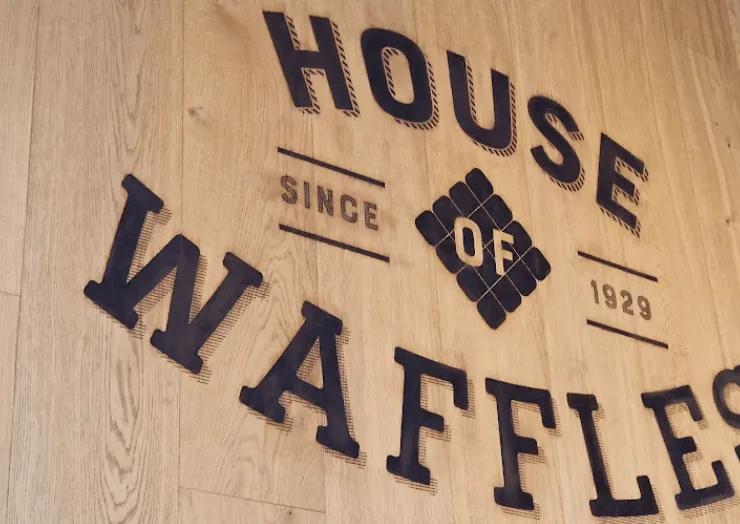 House of Waffles sign in Ghent